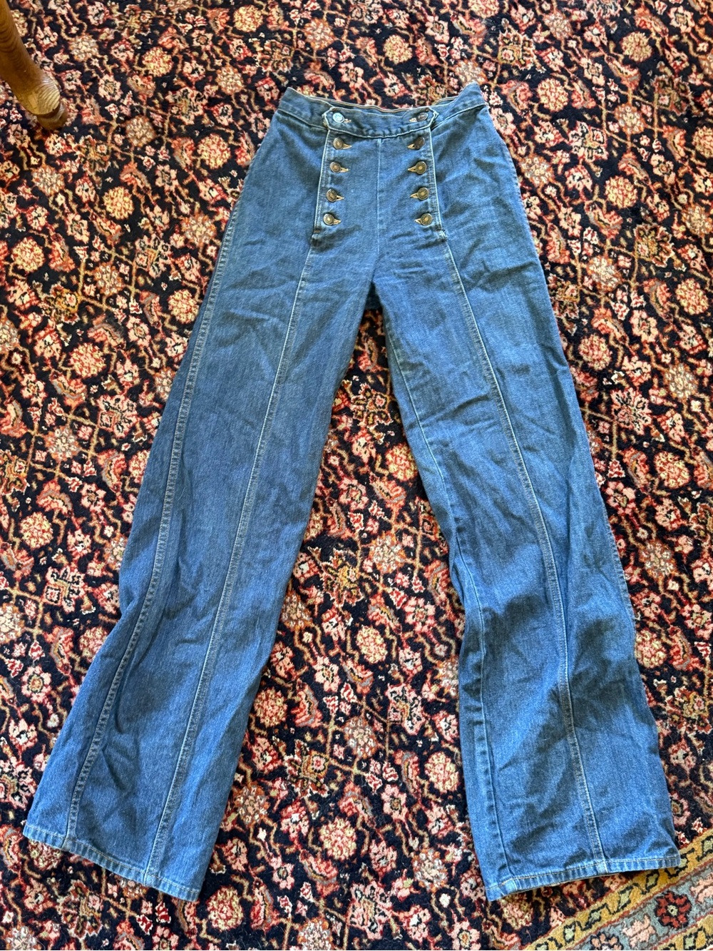 NewYorkJeanCo. Sailor Style Denim Jeans - Classic Blue